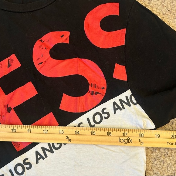 GUESS T-Shirt Black Red White Y2K 90’s - Picture 6 of 6